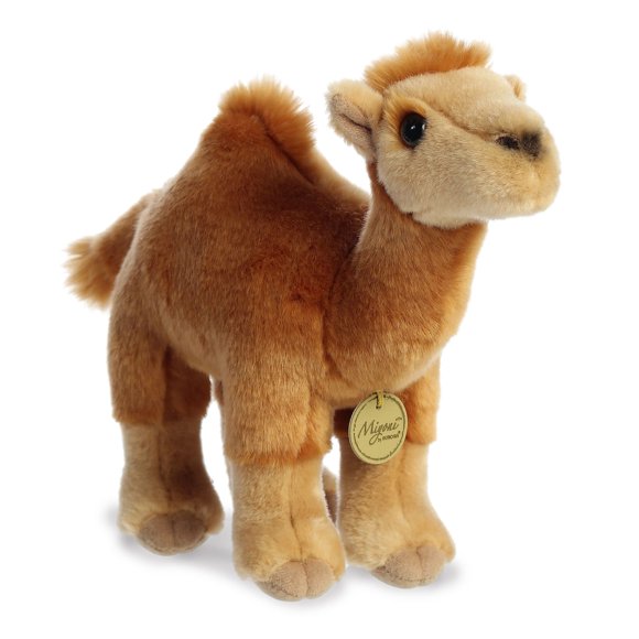 Dromedario Miyoni realista con forma de animal de peluche Aurora, 28 cm