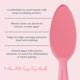 thumbnail image 3 of Eliminador de callos de vidrio para pies Bare August con mango, color rosa, 3 of 5