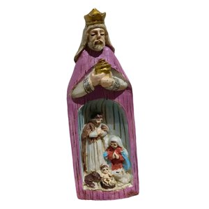 Bothyi - Navidad Natividad Set Belén Estatua Para Acción De Gracias Cumpleaños Estudio Violeta