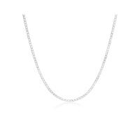 Fershop - Cadena Grumet Plateada 6 Mm 40 Cm