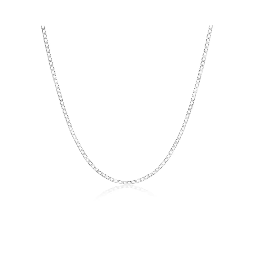 Fershop - Cadena Grumet Plateada 6 Mm 40 Cm