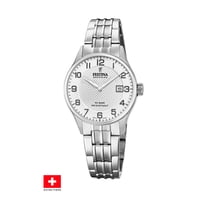 Reloj F20006/1 Festina Swiss Plateado Mujer Swiss Made