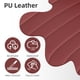 thumbnail image 3 of Set De 2 Taburetes De Bar Ajustables Rojos De Pu, 3 of 8