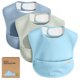 thumbnail image 1 of KeaBabies 3 Pack Waterproof Baby Bibs for Eating, Lightweight, 1 of 3