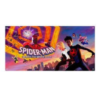 Desmarcar - Spider-Man: A Través Del Spider-Verso Fondo Temático Pancarta Suministros De Decoración Para Fiesta De Cumpleaños, Decoración De Fondo De Fiesta Personalizado,150X90Cm
