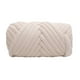 thumbnail image 2 of Chunky Yarn Crocheting Mantas Diy Jumbo Yarn Para Throw Pillow Alfombras Crochet Beige, 2 of 5