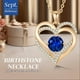 thumbnail image 2 of Collar Love Pendant Con Piedra De Nacimiento Plata, 2 of 4