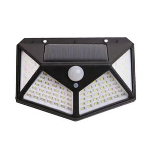 Pro Outdoor - Aplique Triangular 100 Led Solar Contra Agua