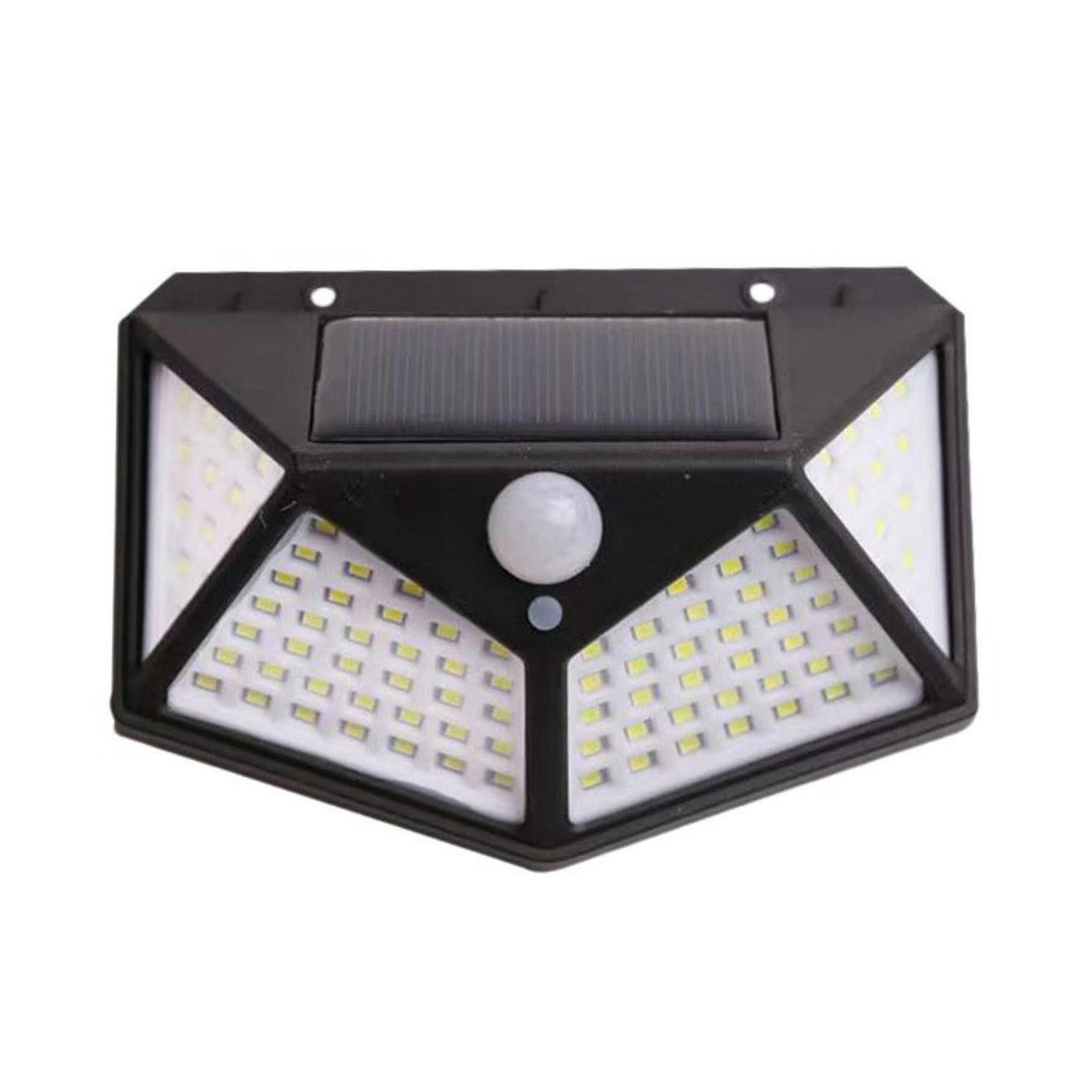 Pro Outdoor - Aplique Triangular 100 Led Solar Contra Agua