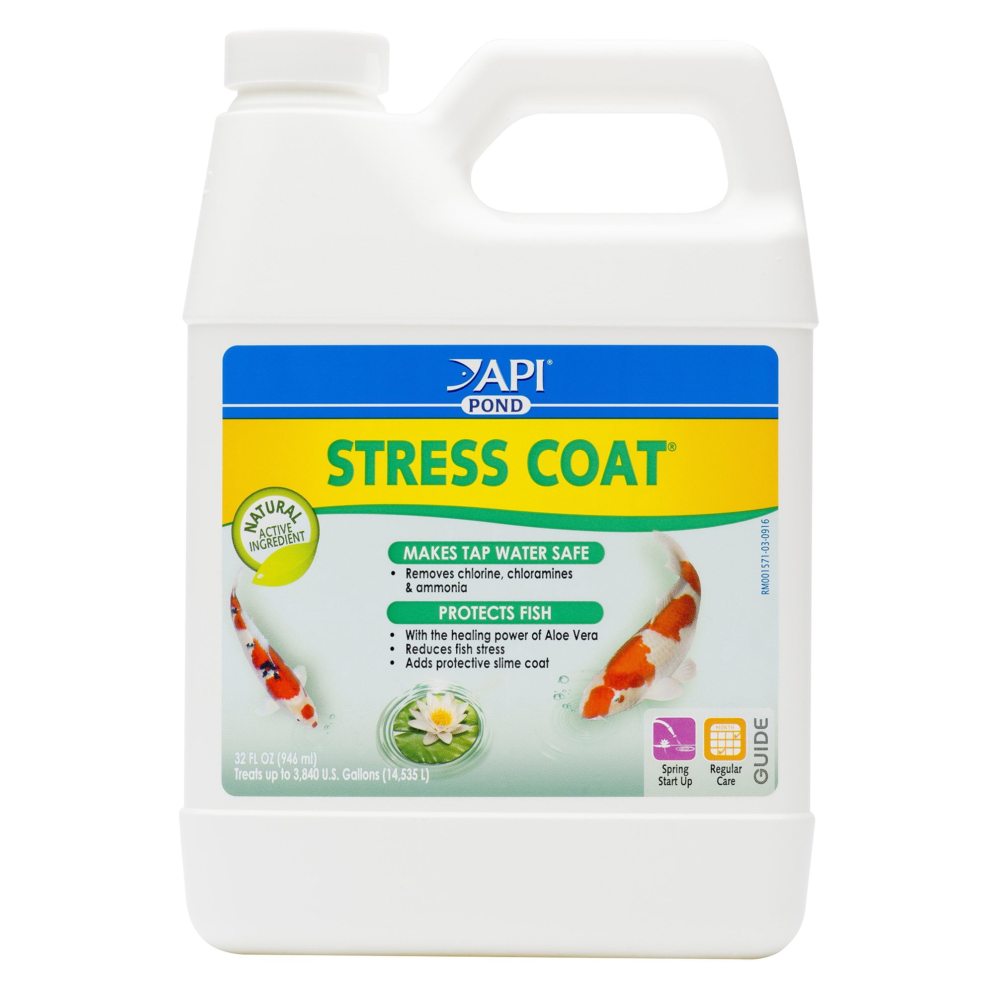 Acondicionador De Agua Api Pond Stress Coat 946ml Para Estanque