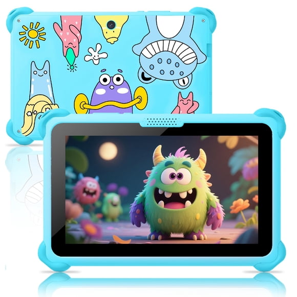 Tablet infantil Trayoo de 7" Android 32 GB Wi‑Fi Bluetooth azul