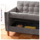 thumbnail image 5 of Futón Sofá Cama Genova Tela Velvet Gris, 5 of 8