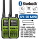 thumbnail image 1 of Baofeng UV 5R Mini Ham Radio Multi-Bandas Walkie Talkies Programación inalámbrica 999CH Banda de aire Radio de dos vías NOAA Policía que recibe verde (2pcs), 1 of 6