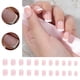 thumbnail image 1 of Uñas postizas francesas, 24 uñas postizas cortas color blanco nude, bonitas uñas postizas de gel suaves, cobertura total, uñas artificiales adhesivas para mujeres y niñas, decoración de uñas para muje, 1 of 7