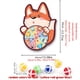thumbnail image 1 of Set With 6 Sticky Balls And A Hook Kids Sticky Ball Dart Target Board Cartoon Animal Target Game(Foxes, Elephants, Dinosaurs) Outdoor Sports Indoor Cloth Toys Educational Board Games, 1 of 5