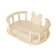 thumbnail image 4 of Cama De Madera Para Conejos, Estable, 2 En 1, Cama Nido De Madera Para Mascotas, Para Conejillos De Indias, Gatitos, Ovalada, 4 of 5