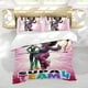 thumbnail image 5 of Equipo Supa Conjunto de sábanas temático, trío de piezas, cómodo y amigable con la piel, diseño único, regalo de decoración para el hogar para familiares, amigos y fans,173cm *218cm, 5 of 6