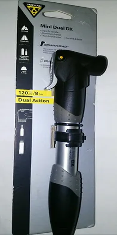 Genérico - Bomba De Aire Topeak Mini Dual De 120 Psi Para Viajes De Ida Y Vuelta, Color Plateado