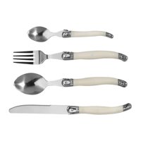 Magideal - Cubiertos De Acero Inoxidable, Cubiertos, Vajilla Reutilizable Elegante Portátil, Utensilio De Cocina Para Navidad, Cocina, Restaurante, Vacaciones , Conjunto B