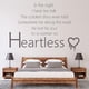 thumbnail image 2 of Decomural Kanye West Heartless Song Lyrics WS-40961, 2 of 2