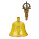 thumbnail image 5 of Campana tibetana Incense Garden de 14 cm, amarilla, nota G, 5 of 6
