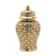 thumbnail image 2 of Tarro De Jengibre Hueco De Porcelana Con Tapa Organizador De Tarros De Templo Dorado 19cmx36cm, 2 of 5