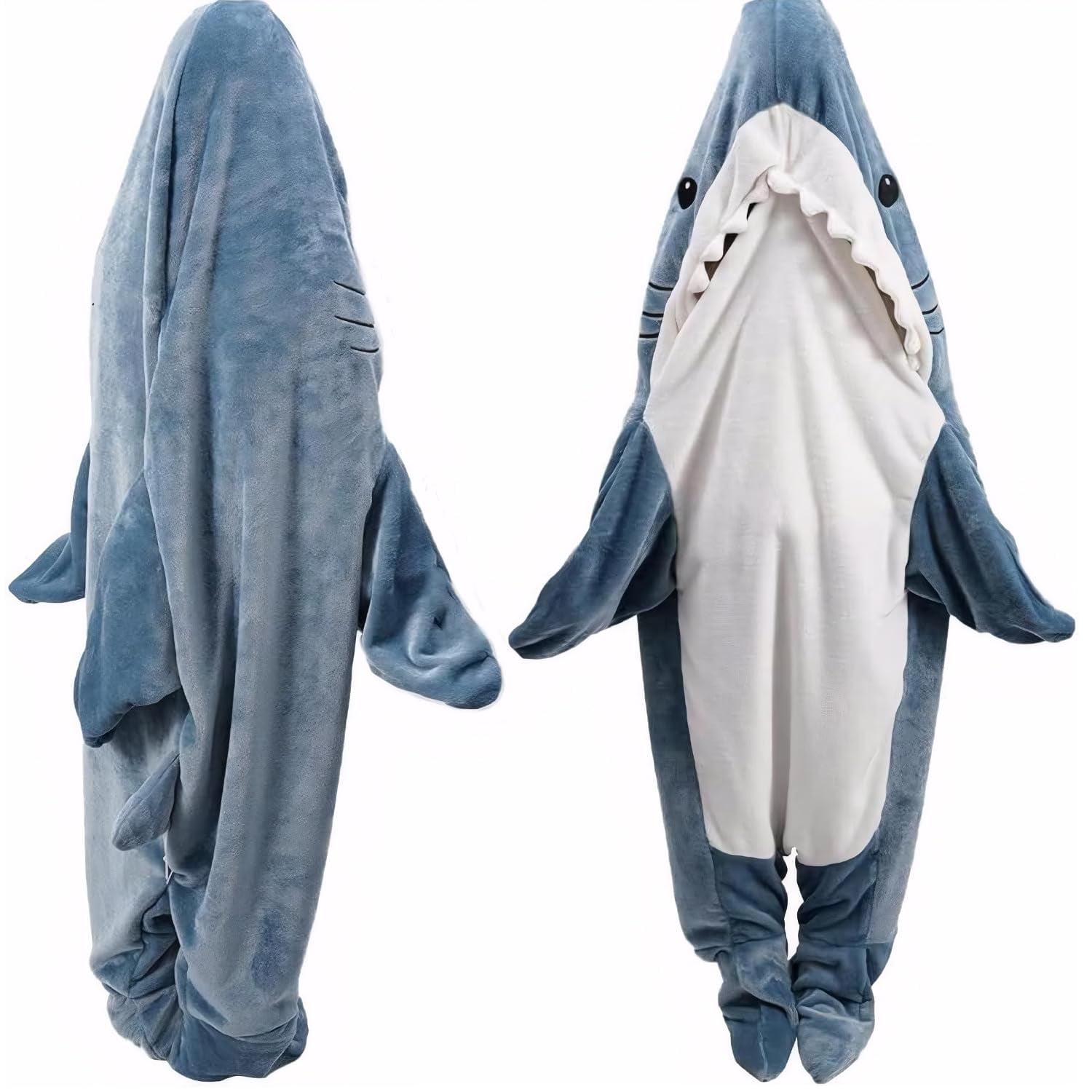 Ddmy - Sudadera Con Capucha Blanket Shark De Franela Cómoda Talla L Para Llevar