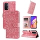 thumbnail image 1 of Funda tipo cartera FOXDOCK para OPPO A54 5G , diseño girasol en relieve, cuero PU, cierre magnético, soporte y tarjetero, 1 of 5
