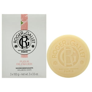 Roger & Gallet - Juego De Jabón De Bienestar De Flor De Higo De Para Unisex - X Jabón