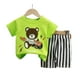 thumbnail image 1 of Pijama Niño Algodon Manga Corta Short Osito Guitarra verde 36, 1 of 2