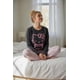 thumbnail image 3 of Pijama Micropolar Mujer Hello Kitty gris oscuro M, 3 of 7