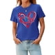 thumbnail image 4 of Camiseta De Béisbol Para Mujer Casual Manga Corta Azul Talla L, 4 of 4