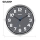 thumbnail image 4 of Reloj de Pared Sharp Atómico 12" Cara Gris Acabado Plateado, 4 of 7