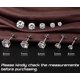 thumbnail image 4 of Pendiente Jiahanzb de plata de ley 925 con zirconia de 6 mm, 4 of 7