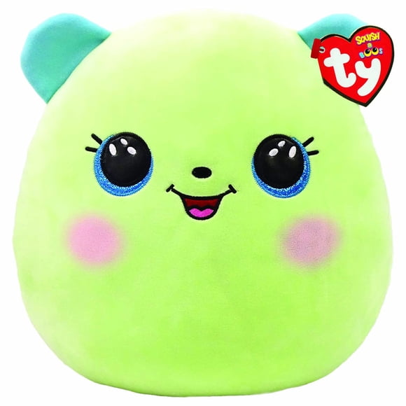 Peluche TY Squish a Boo Bear Clover 20 cm, color verde