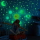 thumbnail image 4 of 525pcs, Luminous 3D Stars Dots Wall Sticker For Kids Room Bedroom Home Decoration Glow In The Dark Moon Decal Fluorescent DIY Stickers, 4 of 4