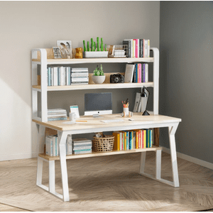 A22 - Escritorio Moderno Con Repisas 147X120X60X72