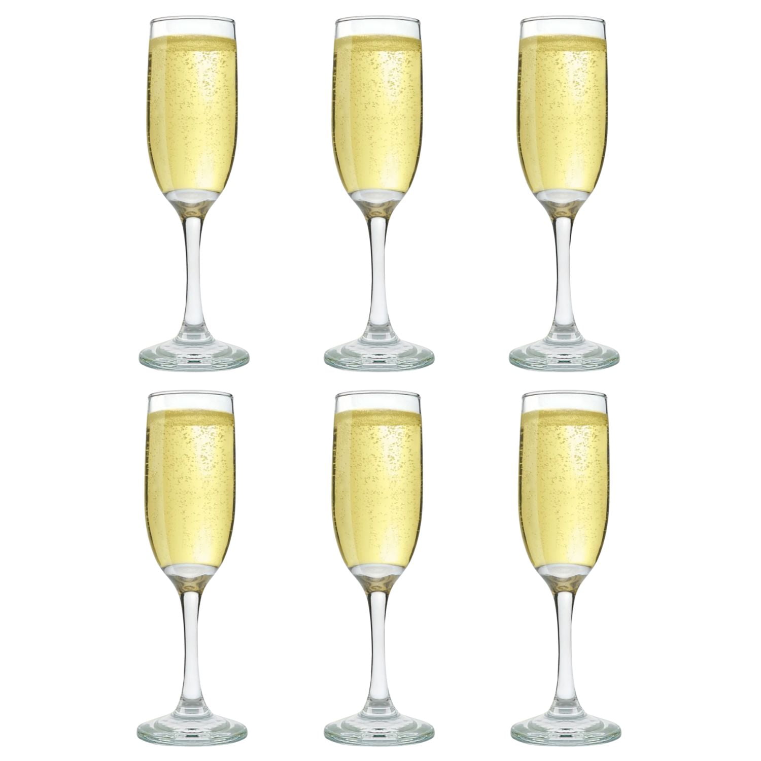 Cristar - Set 6 Copas Champagne Modelo Versalles 176ml Espumante
