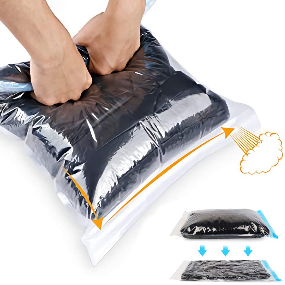 Bolsas De Compresión Para Viaje Alming, Paquete De 10, Ahorradoras De Espacio, Sin Bomba
