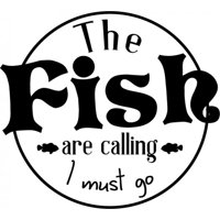 Rienda Libre Graphics - Decomural The Fish Are Calling Fishing Ws-41393