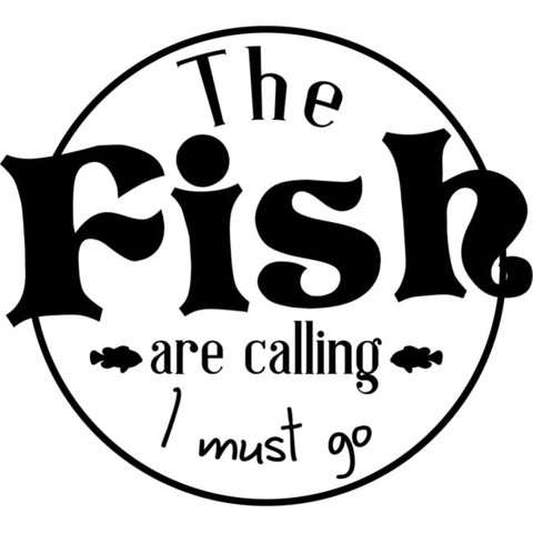 Rienda Libre Graphics - Decomural The Fish Are Calling Fishing Ws-41393