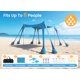 thumbnail image 2 of Tienda de Playa TOONARS 3 m UPF 50+ Azul Celeste con 8 Bolsas de Arena, 2 of 7