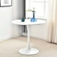 thumbnail image 2 of Mesa Redonda Moderna De Comedor Tulip 100cm Con Base Metalica - Blanco, 2 of 3