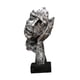thumbnail image 1 of Escultura Abstracta De Cara, Adorno De Mesa Novedoso Para Estante, Entrada, Dormitorio, Plata, 1 of 5