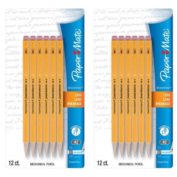 Lápices mecánicos Paper Mate SharpWriter 0.7mm HB #2 x24