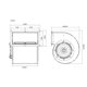 thumbnail image 3 of Ensamblaje de Soplador ELECTRIC MOTOR WAREHOUSE 1/5 HP 115V, 3 of 3