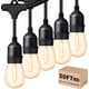 thumbnail image 1 of Cadena de luces LED para exteriores Svater de 50 m con 16 bombillas S14 de 1 W 2700 K, 1 of 9