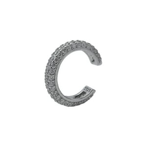 Elbauldejuma - Aro Earcuff Incrustaciones Pave Plata S925 Unidad
