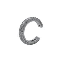 Elbauldejuma - Aro Earcuff Incrustaciones Pave Plata S925 Unidad