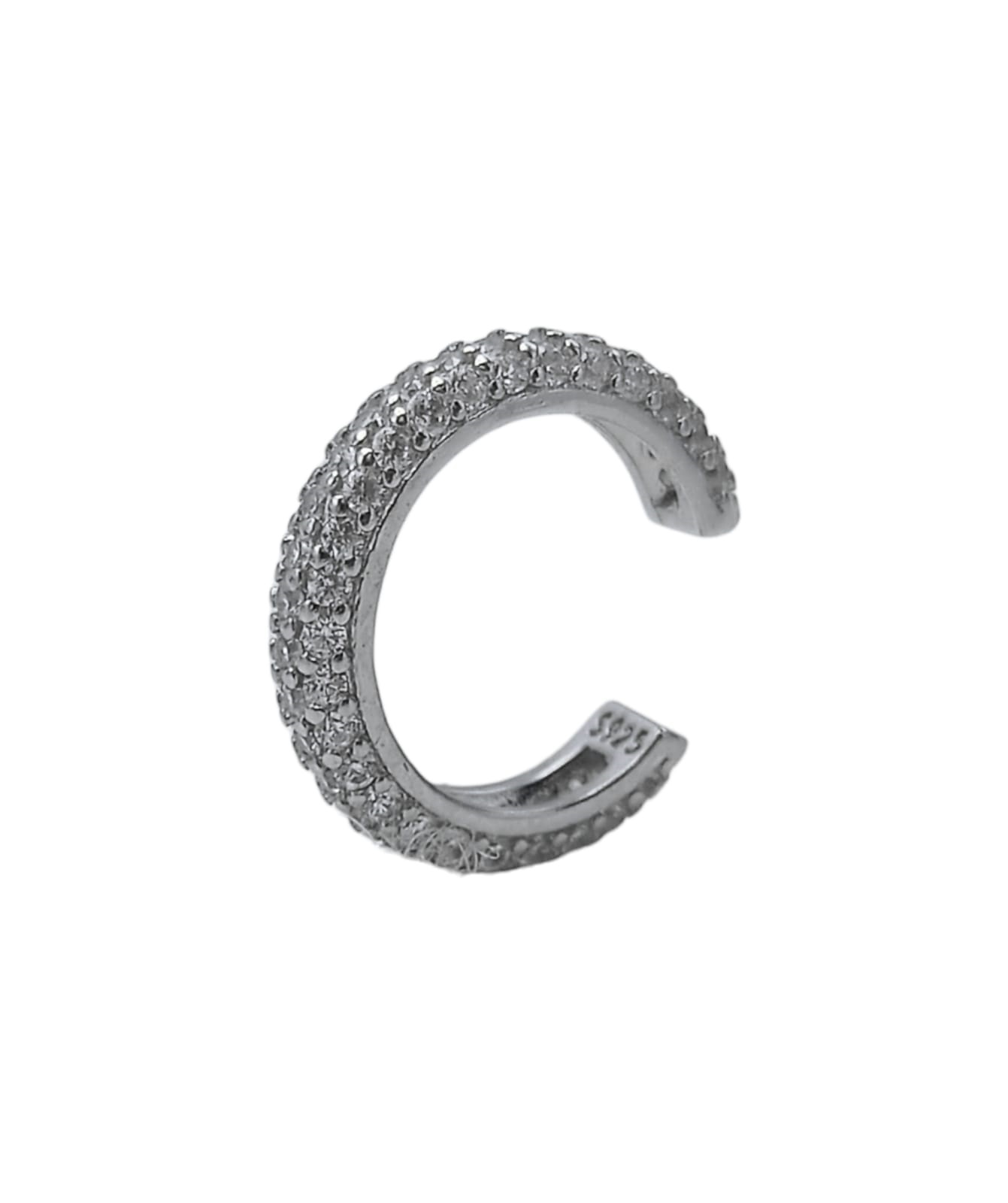 Elbauldejuma - Aro Earcuff Incrustaciones Pave Plata S925 Unidad